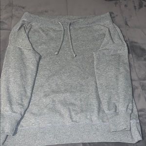 Oversized off the shoulder sweatshirt